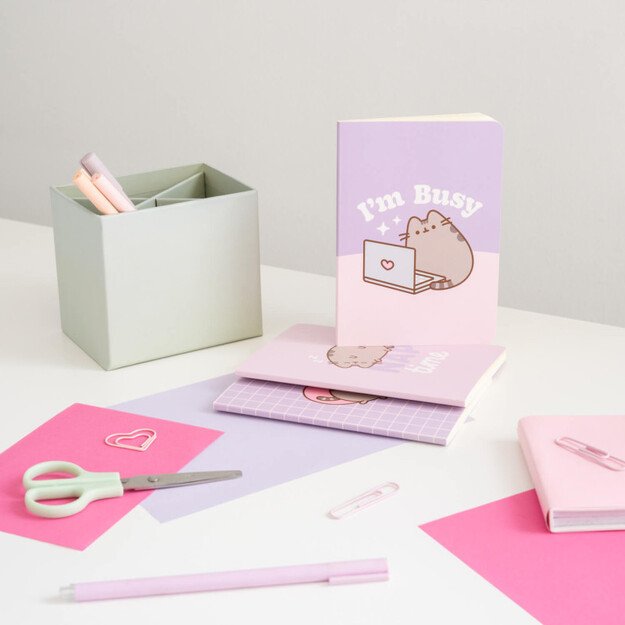 Pusheen – A6 formato sąsiuvinių rinkinys iš „Moments Collection“ (3 vnt.)
