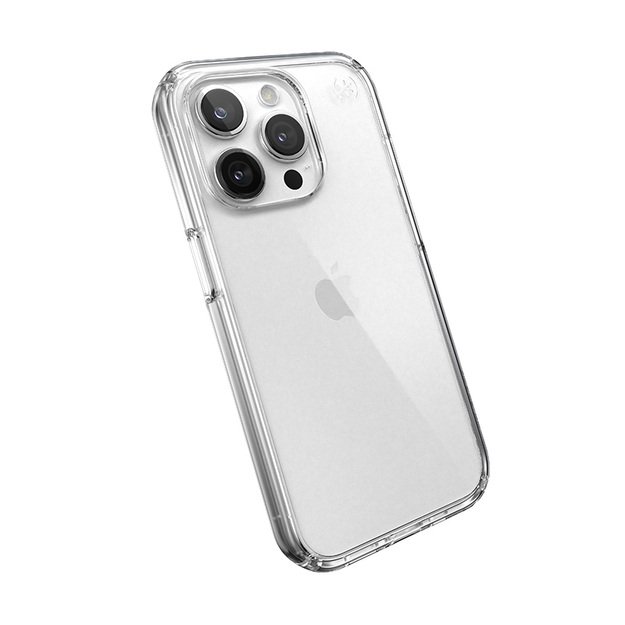 Speck Presidio Perfect-Clear – iPhone 15 Pro dėklas (skaidrus) 14
