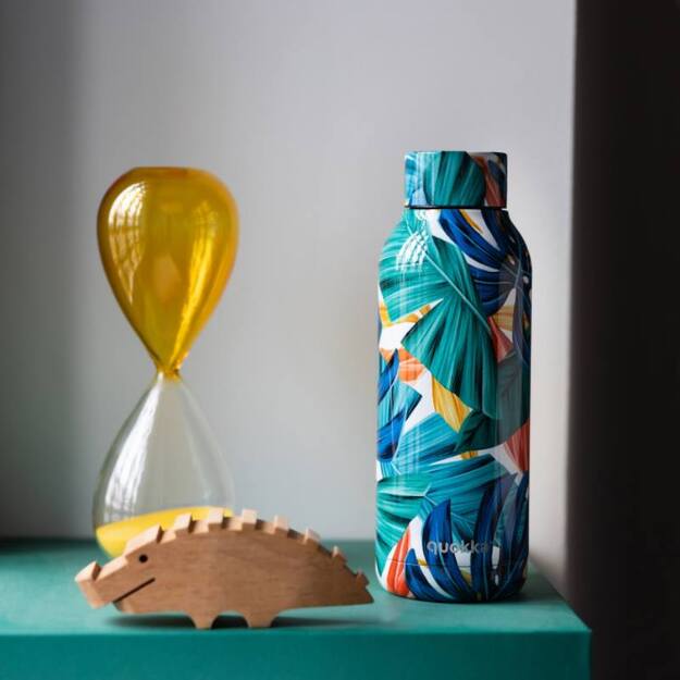 Quokka Solid – nerūdijančio plieno termo butelis 510 ml (spalvų džiunglės) 11