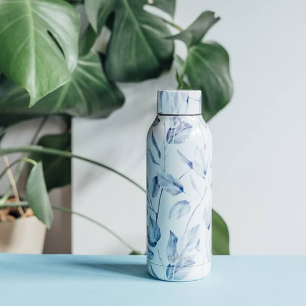 Quokka Solid – nerūdijančio plieno termo butelis 510 ml (pilkos spalvos puokštė) 9