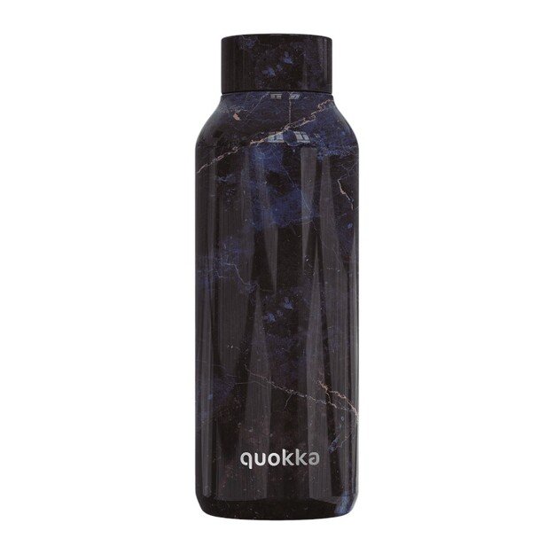 Quokka Solid – nerūdijančio plieno termo butelis 510 ml (juodasis marmuras)