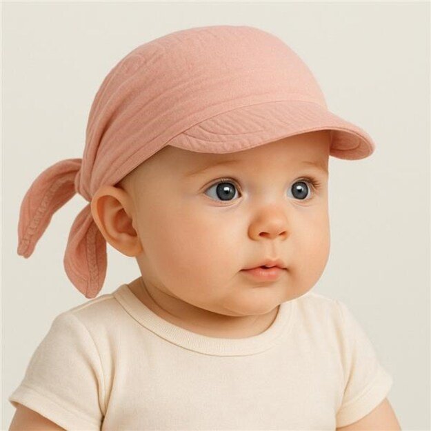 Baby Summer Muslin skara su gobtuvu New Baby rožinė, 56/62