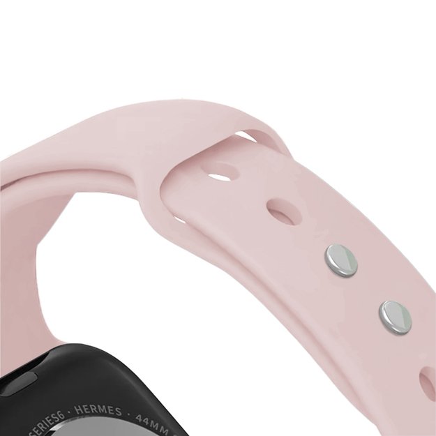 „Crong Liquid“ – „Apple Watch“ dirželis 44/45/46/49 mm (smėlio rožinis)