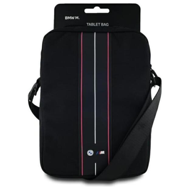 BMW Nylon Red Stripe – planšetinio kompiuterio krepšys 8 (juodas)