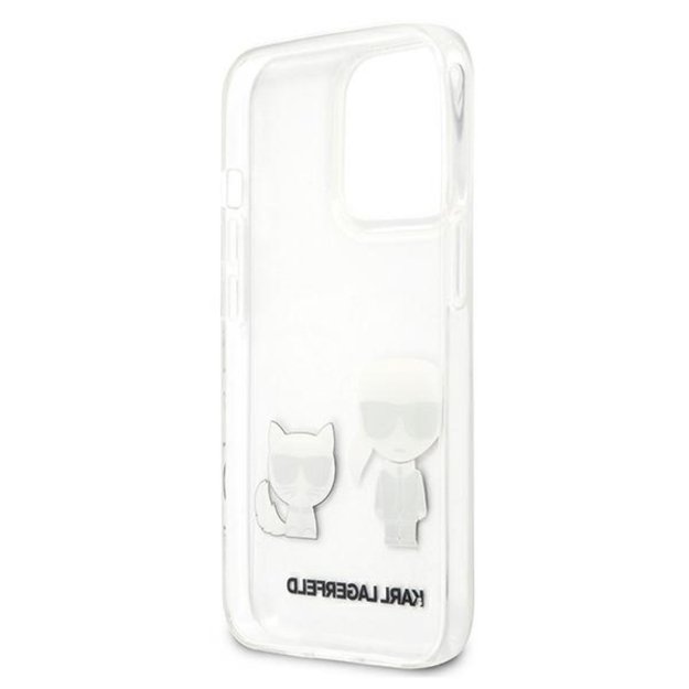 Karl Lagerfeld Ikonik & Choupette dėklas, skirtas iPhone 13 Pro Max (skaidrus)