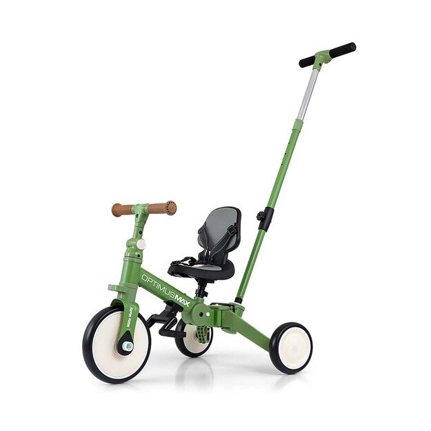 Milly Mally Optimus Max 5in1 tricycle with guide bar green