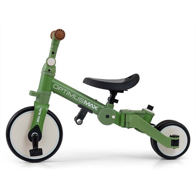 Milly Mally Optimus Max 5in1 tricycle with guide bar green