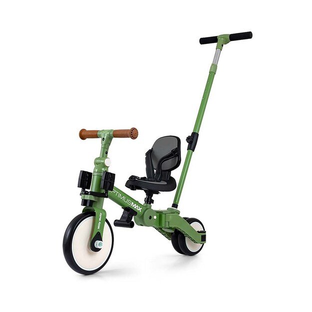Milly Mally Optimus Max 5in1 tricycle with guide bar green