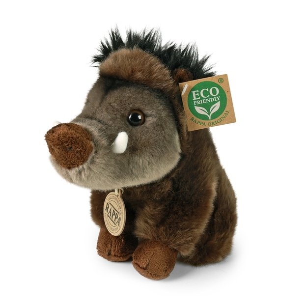 Rappa - pliušinis žaislas sėdintis šernas, 18 cm, ekologiškas