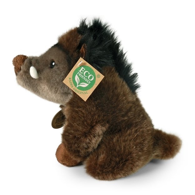 Rappa - pliušinis žaislas sėdintis šernas, 18 cm, ekologiškas