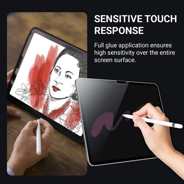 „Crong 3D Armour Glass“ – grūdintas stiklas iPad 11 (2025) / iPad 10.9 (2022)