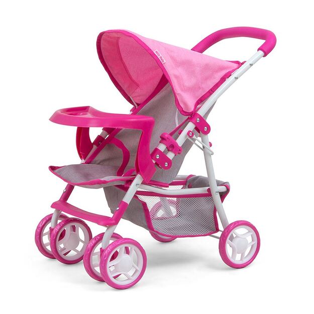 Milly Mally Kate Prestige Pink sportinis vežimėlis lėlėms