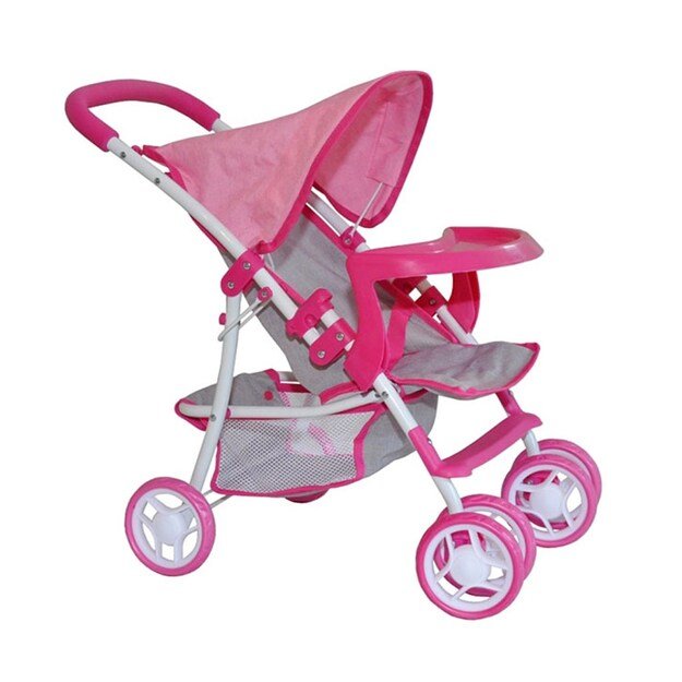 Milly Mally Kate Prestige Pink sportinis vežimėlis lėlėms