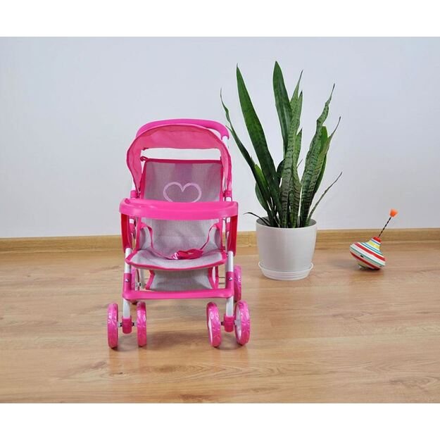 Milly Mally Kate Prestige Pink sportinis vežimėlis lėlėms