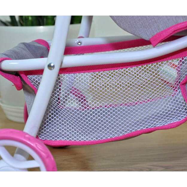 Milly Mally Kate Prestige Pink sportinis vežimėlis lėlėms