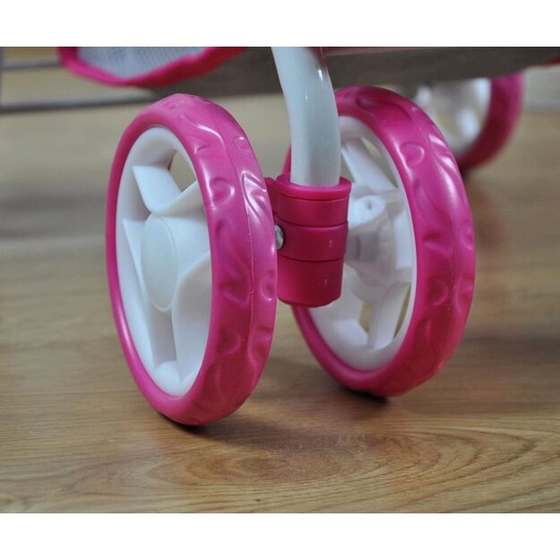 Milly Mally Kate Prestige Pink sportinis vežimėlis lėlėms