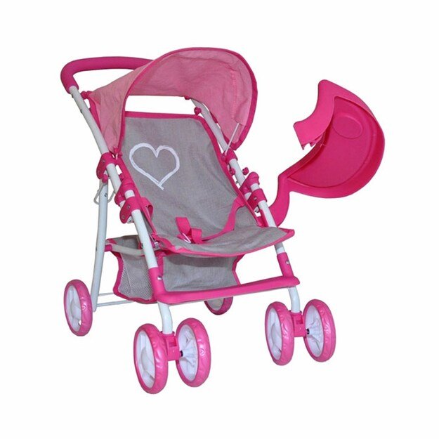 Milly Mally Kate Prestige Pink sportinis vežimėlis lėlėms