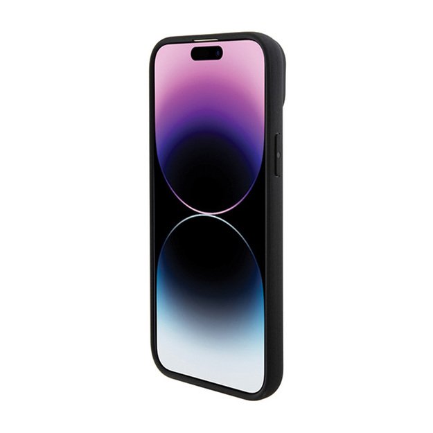 BMW odinis „Hot Stamp MagSafe“ dėklas, skirtas „iPhone 15 Plus“ (juodas)