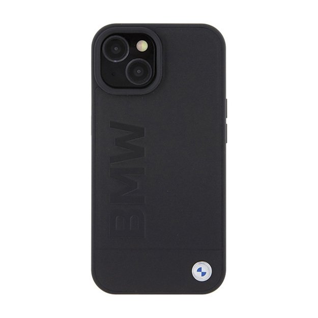BMW odinis „Hot Stamp MagSafe“ dėklas, skirtas „iPhone 15 Plus“ (juodas)