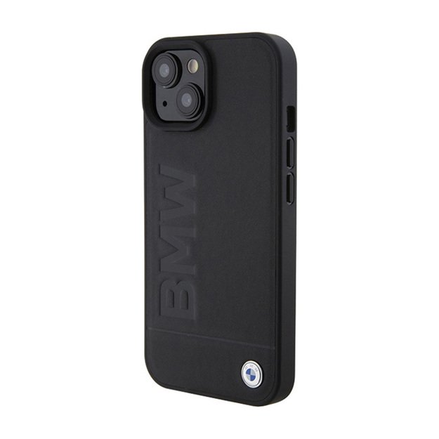 BMW odinis „Hot Stamp MagSafe“ dėklas, skirtas „iPhone 15 Plus“ (juodas)