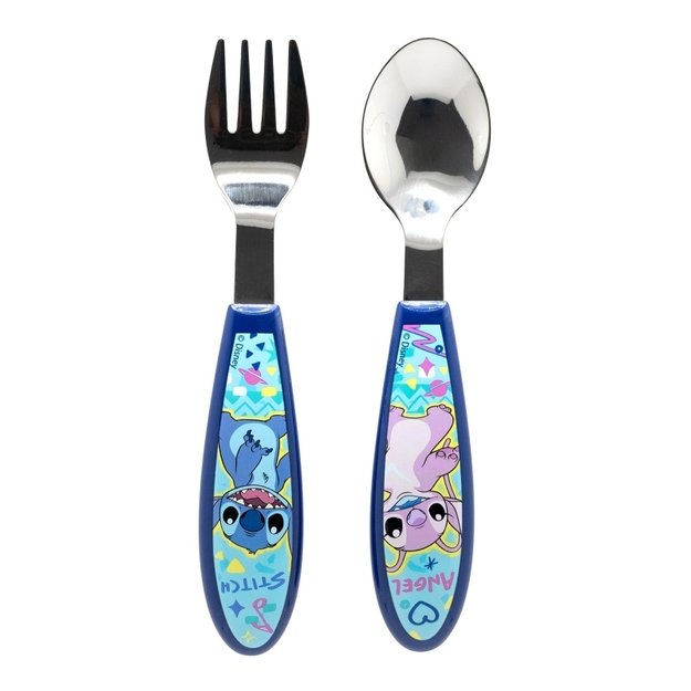 „Disney Stitch“ – metalinių stalo įrankių rinkinys iš „Stitch & Angel“ kolekcijos (šaukštas ir šakutė) 4