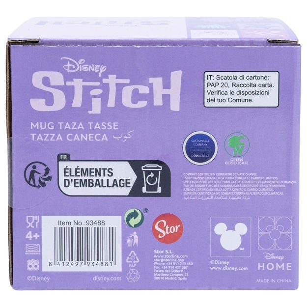 Disney Stitch - keraminis puodelis dovanų dėžutėje iš Stitch & Angel kolekcijos, 325 ml