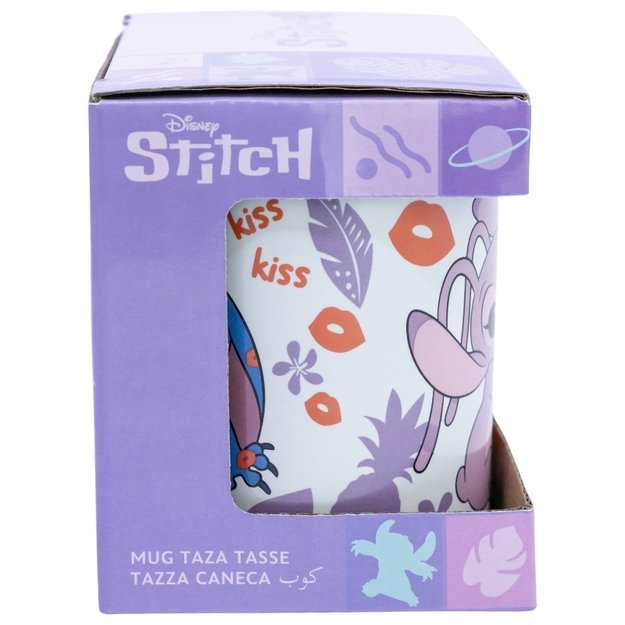 Disney Stitch - keraminis puodelis dovanų dėžutėje iš Stitch & Angel kolekcijos, 325 ml