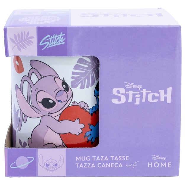 Disney Stitch - keraminis puodelis dovanų dėžutėje iš Stitch & Angel kolekcijos, 325 ml