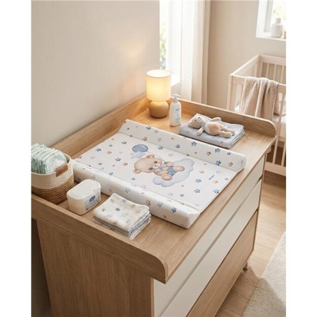 Baby Mix Bear vystymo kilimėlis su standumo sluoksniu, 47x70cm, mėlynas 3