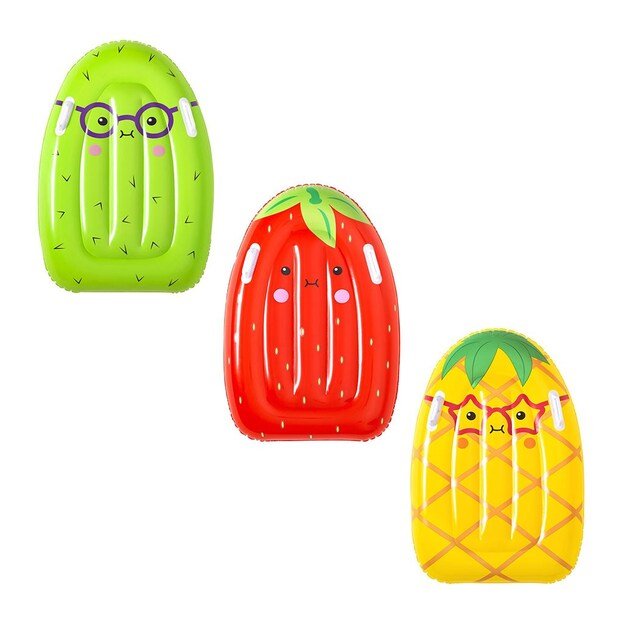 Pripučiamas vaikiškas gultas su rankenomis Bestway Ananas 84cm x 56cm