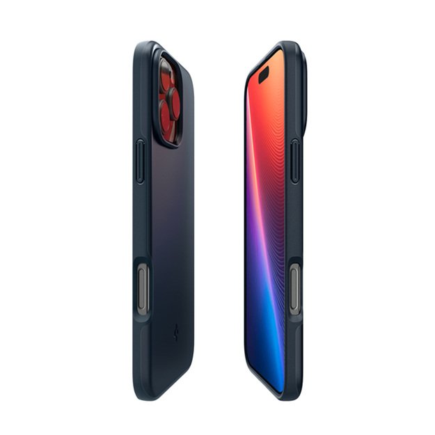 „Spigen Thin Fit Mag MagSafe“ dėklas, skirtas „iPhone 16 Pro“ (metalinis skalūno spalvos)