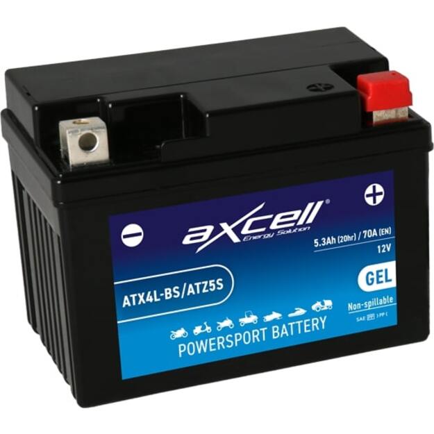 Axcell GEL 5Ah 70A -/+ 12V akumuliatorius 113x70x85mm  