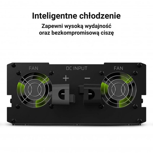 „Green Cell“ – įtampos keitiklis nuo 12 V iki 230 V, 2000 W / 4000 W, modifikuota sinusoidė