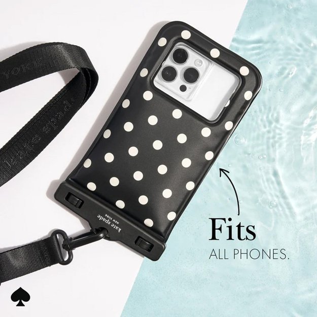 „Kate Spade New York“ vandeniui atsparus plaukiojantis dėklas – vandeniui atsparus dėklas išmaniesiems telefonams iki 6,7 colio (Picture Dot) 1