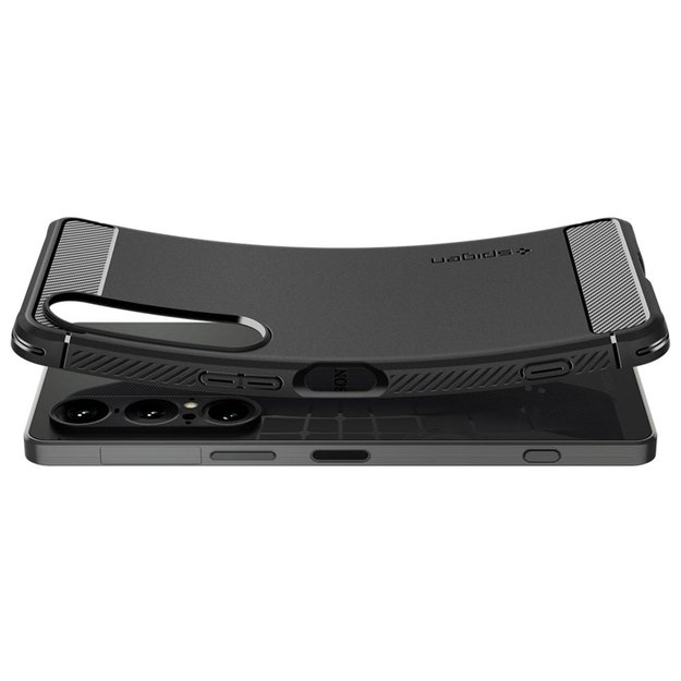 „Spigen Rugged Armor“ – dėklas, skirtas „Sony Xperia 1 VII“ (matinis juodas) 1