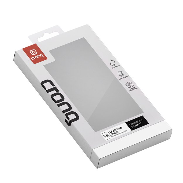 „Crong Clear MAG“ dėklas – „MagSafe iPhone 17“ (skaidrus) 6