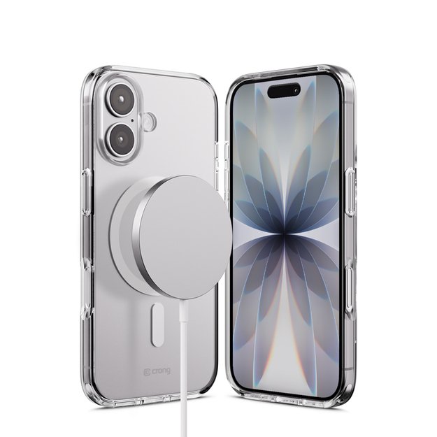 „Crong Clear MAG“ dėklas – „MagSafe iPhone 17“ (skaidrus) 13