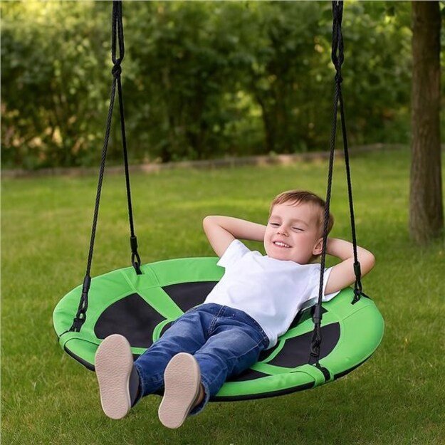 Baby Mix lizdelis sūpynėse, 100 cm, žalios spalvos 1