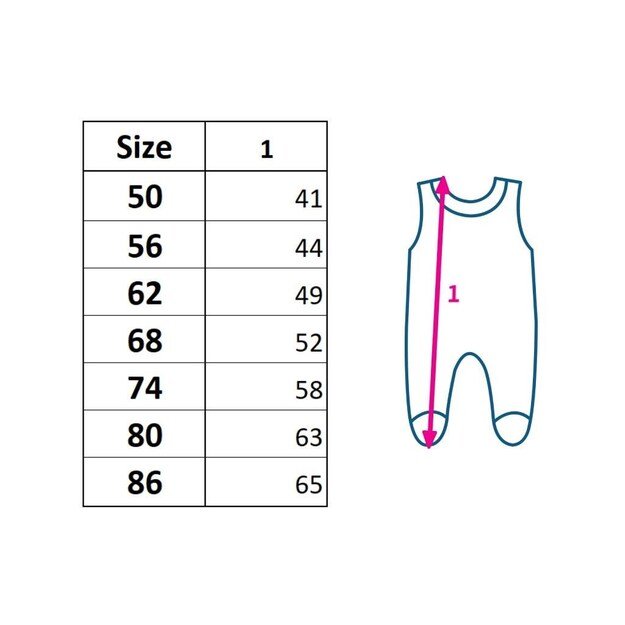 Baby romper New Baby Classic II raspberry, 68 (4-6m) 1
