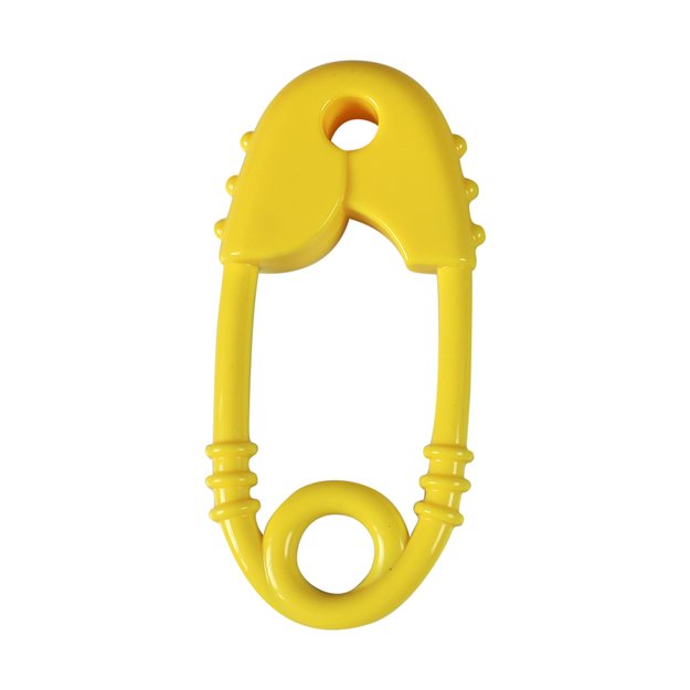 Safety pin rattle colorful 5