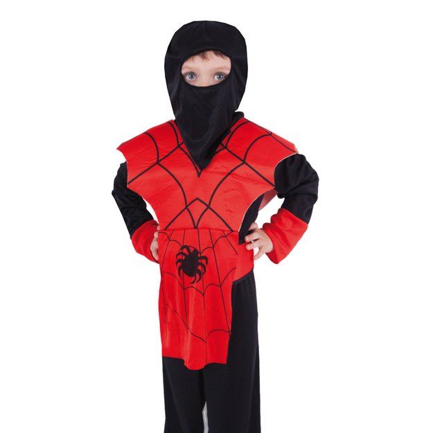 Vaikiškas kostiumas - raudonas NINJA (M) 3