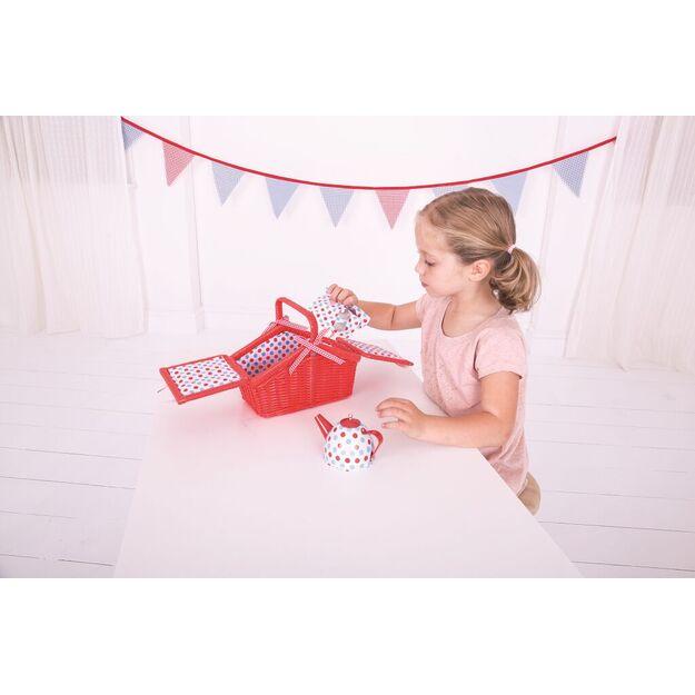 Bigjigs mediniai žaislai - pikniko arbatos rinkinys 3