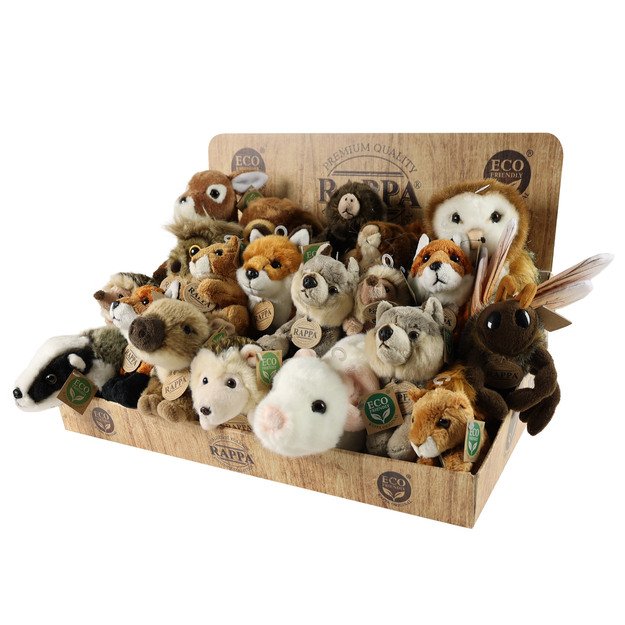 Plush forest animals display ECO-F. 1