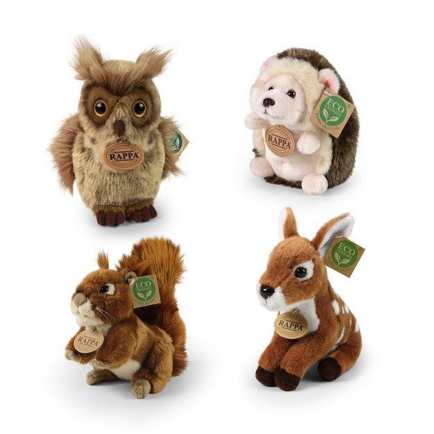 Plush forest animals display ECO-F. 4