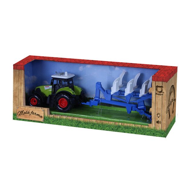 Plastic tractor with plowing siding 3