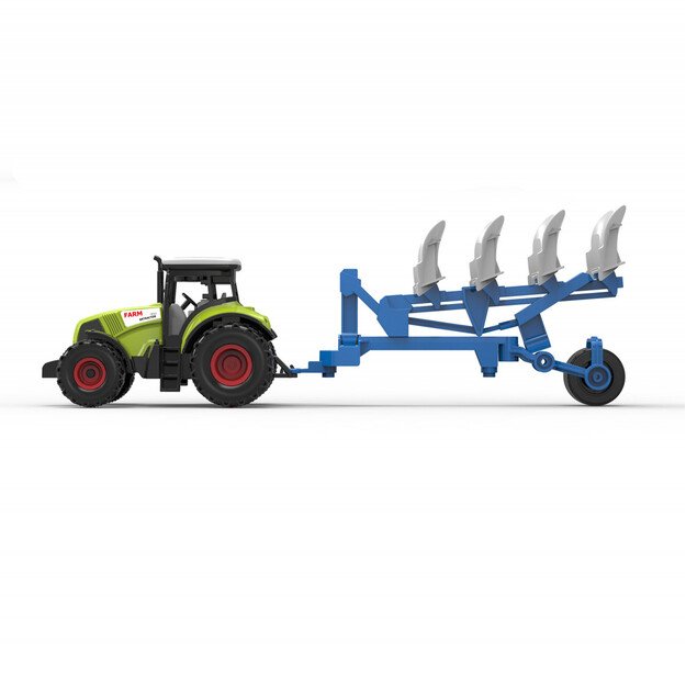 Plastic tractor with plowing siding 2