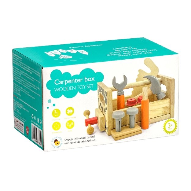 Large carpenter tool set with 15 pcs 6