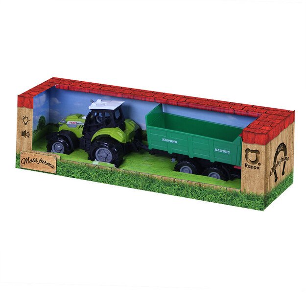 Tractor with sound, light, trailer 3