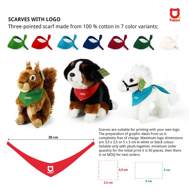 The scarf for plush - green 6