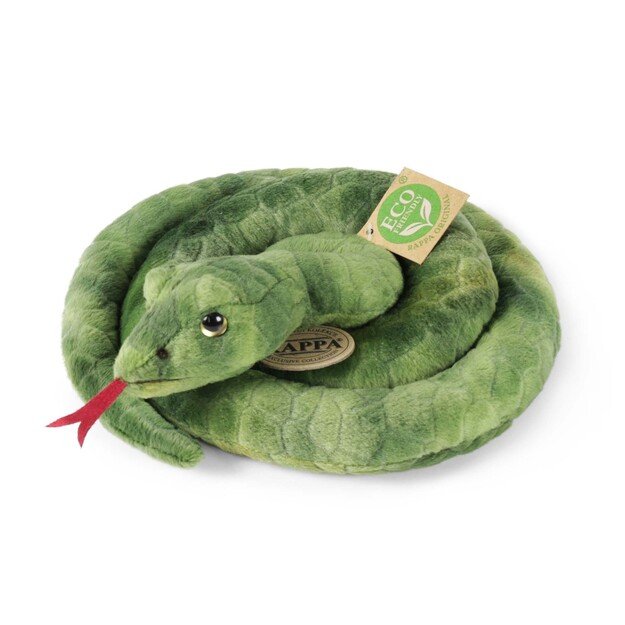 Plush green snake 90 cm ECO-FRIENDLY 1